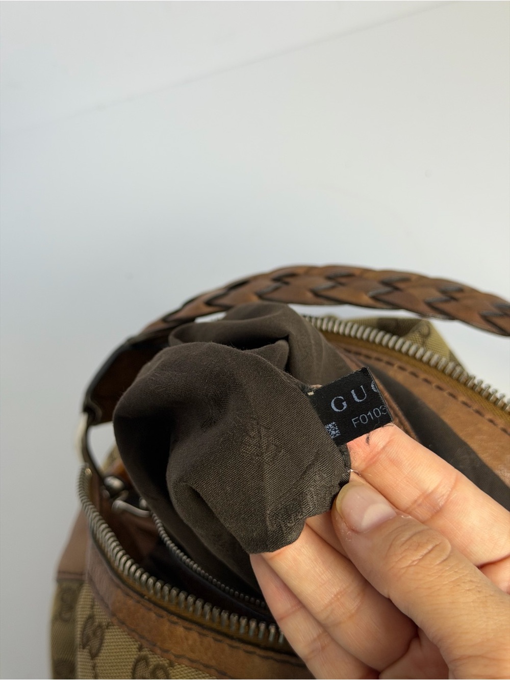 Gucci GG Monogram Canvas Hobo Shoulder Bag - Picture 16 of 16